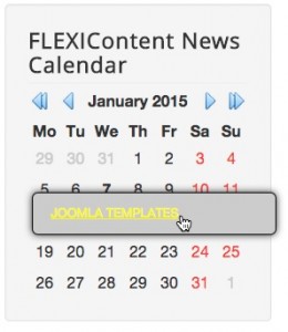 Module FLEXIContent News Calendar blue-arrows