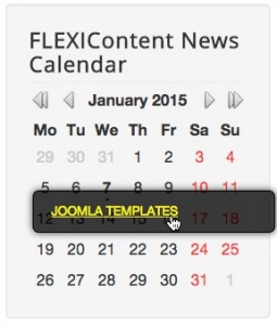 Module FLEXIContent News Calendar gray-arrows